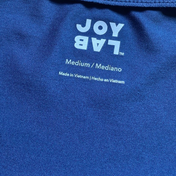 JoyLab Casual Fall Asymmetrical Color Block Work Out Athletic Tank Top Blue - Picture 5 of 6